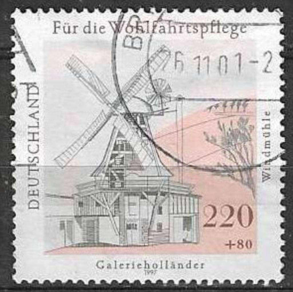Duitsland 1997 - Yvert 1784 - Het Goede Doel - Molens (ST), Verzenden, Gestempeld