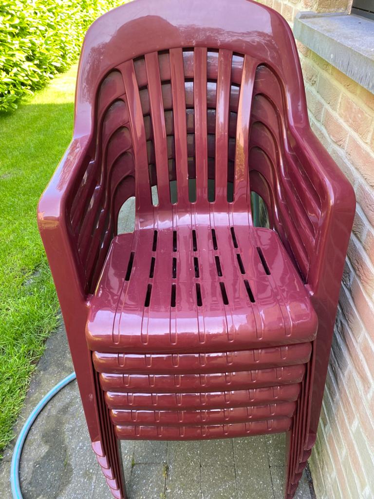 Tuinstoelen, Enlèvement, Comme neuf, Empilable