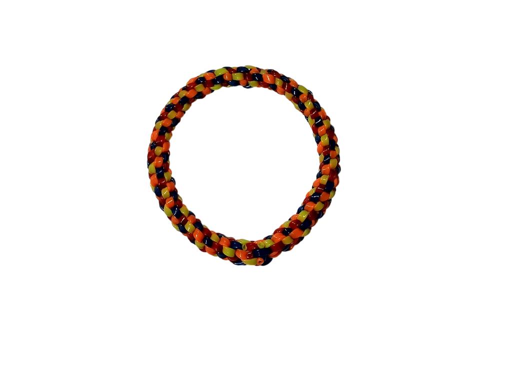 Bracelet en scoubidou diamètre extérieur 7cm intérieur 5cm, Enlèvement, Utilisé, Autres couleurs, Bracelet