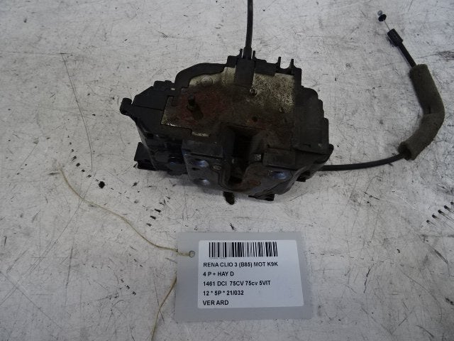 PORTIERSLOT RECHTS ACHTER Renault Clio III (BR / CR), Gebruikt, Achter, Renault