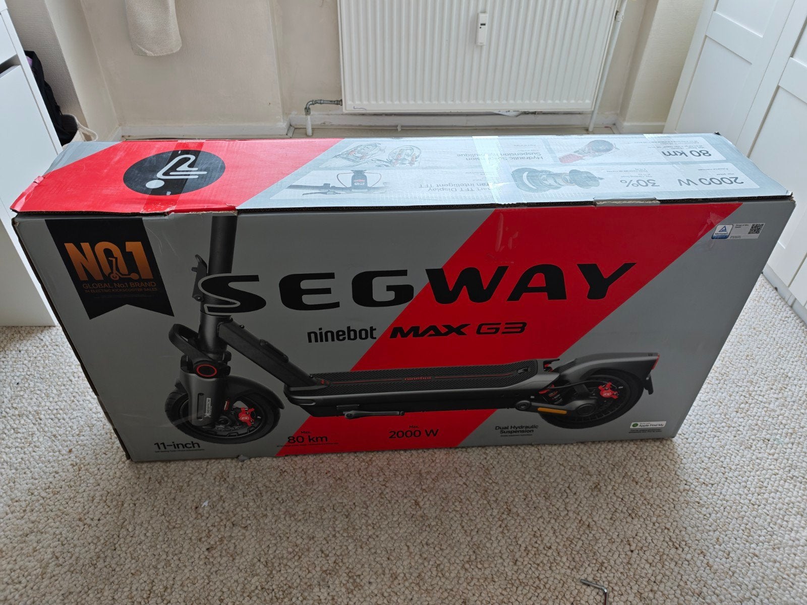 Segway Ninebot MAX G3 – NEUVE / JAMAIS UTILISÉE – 790 €, Enlèvement