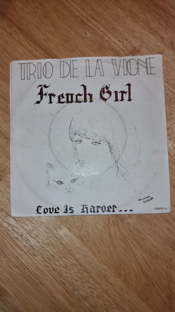 Single Trio De La Vigne - French Girl (gesigneerd), Cd's en Dvd's, Vinyl Singles, Gebruikt, 7 inch, Ophalen of Verzenden, Overige typen