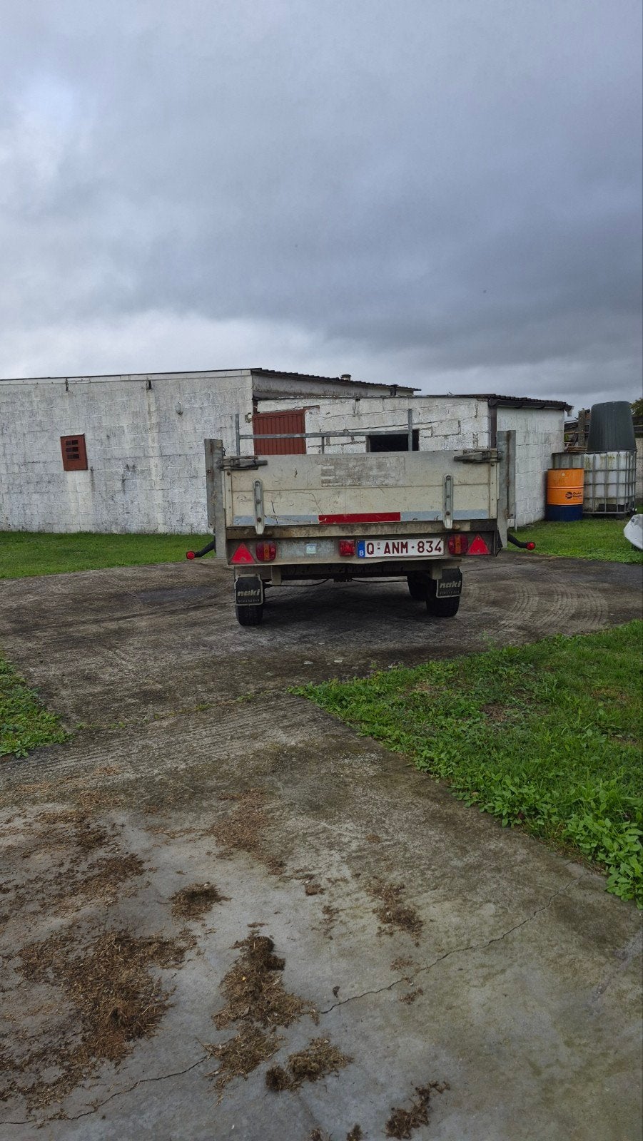 aanhangwagen dubbelasser Naki, Doe-het-zelf en Bouw, 100 liter of meer, Ophalen, Gebruikt, Transportkar