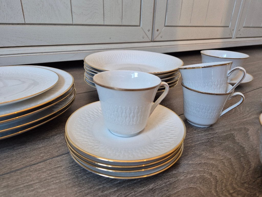 Vintage Servies Wit met Goudrand – Winterling Bavaria, Ophalen of Verzenden