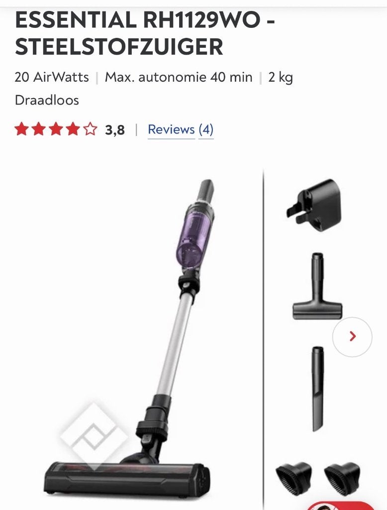 Stofzuiger, Enlèvement, Comme neuf, Aspirateur balai, Rowenta