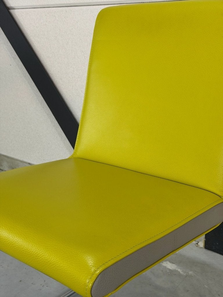 6 chaises de salle à manger Leolux Spring - état neuf, Maison & Meubles, Comme neuf, Enlèvement, Cinq, Six Chaises ou plus, Cuir
