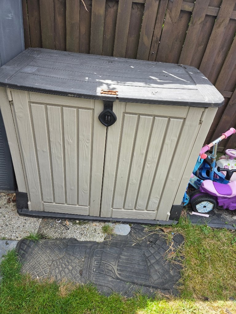 pvc afvalcontainerkast, Tuin en Terras, Bergingen en Tuinkasten, Ophalen, Gebruikt, Kunststof, Containerberging