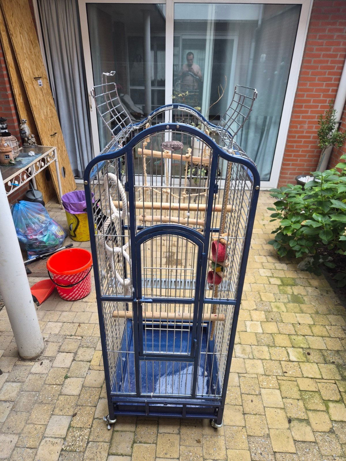 vogel kooi, Ophalen, Zo goed als nieuw, Metaal, Vogelkooi