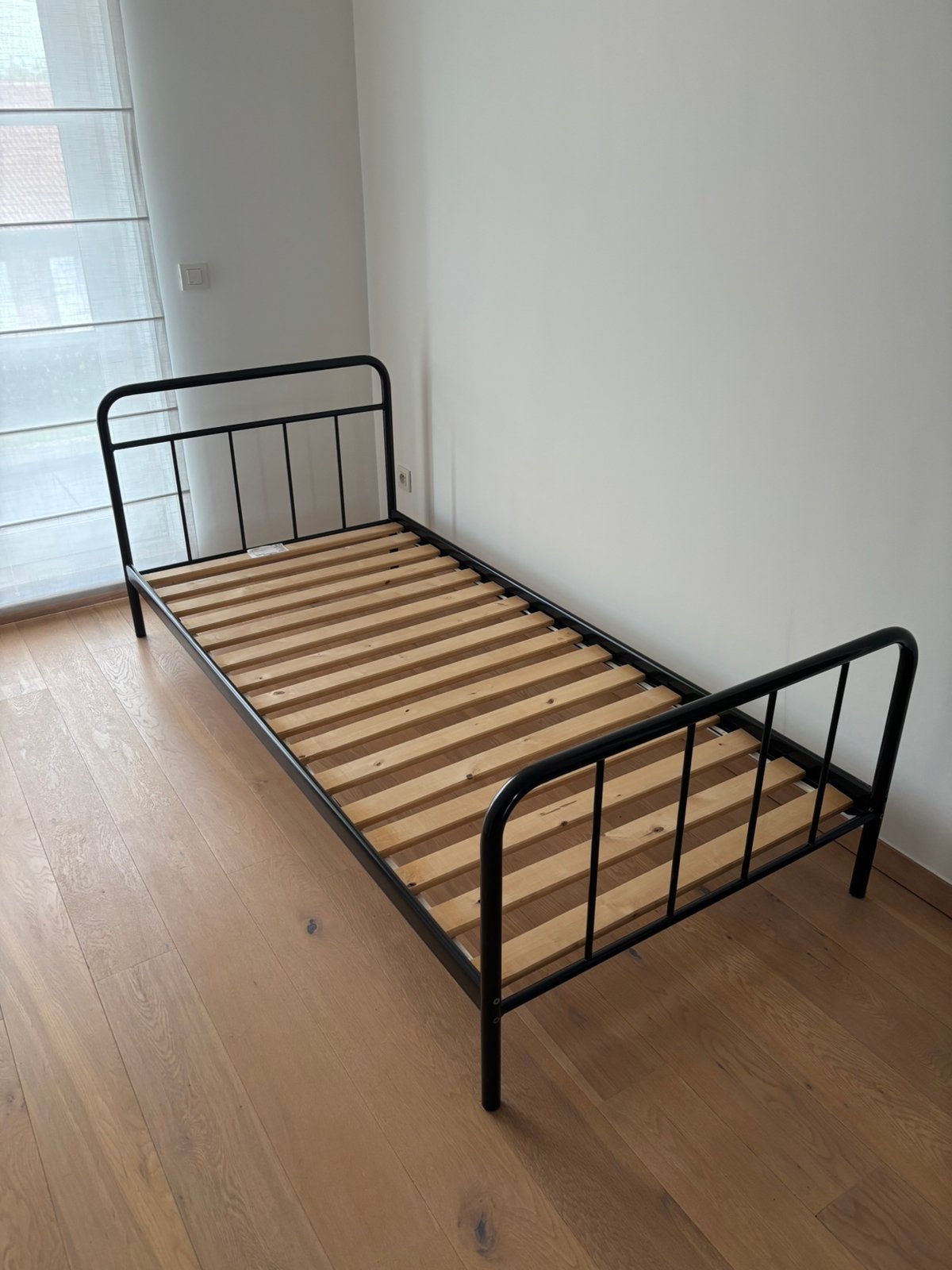 Bedframe en lattenbodem eenpersoonsbed IKEA, Ophalen, Gebruikt, 90 cm, Eenpersoons