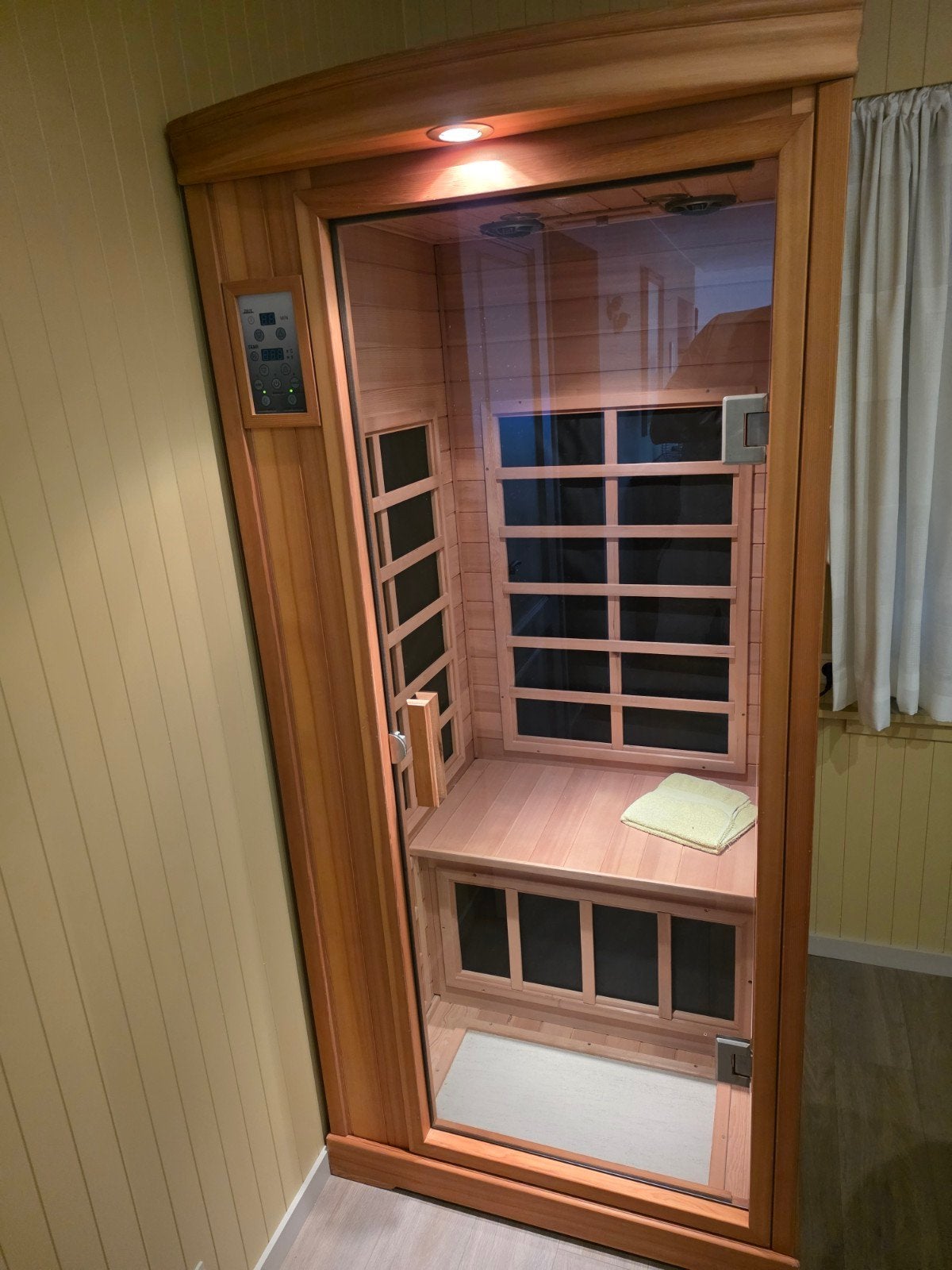 1 pers infrarood cabine in nieuwstaat!, Sports & Fitness, Sauna, Enlèvement, Infrarouge