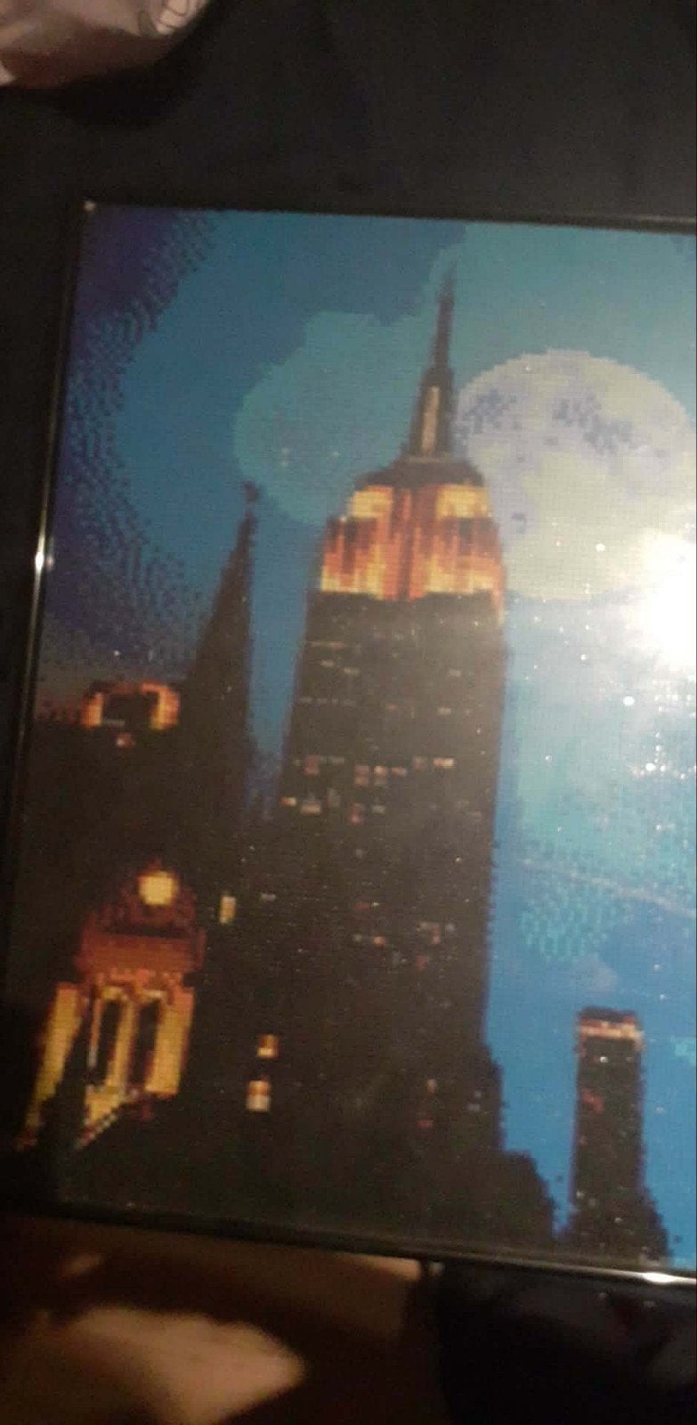 diamond painting in een kader, Ophalen