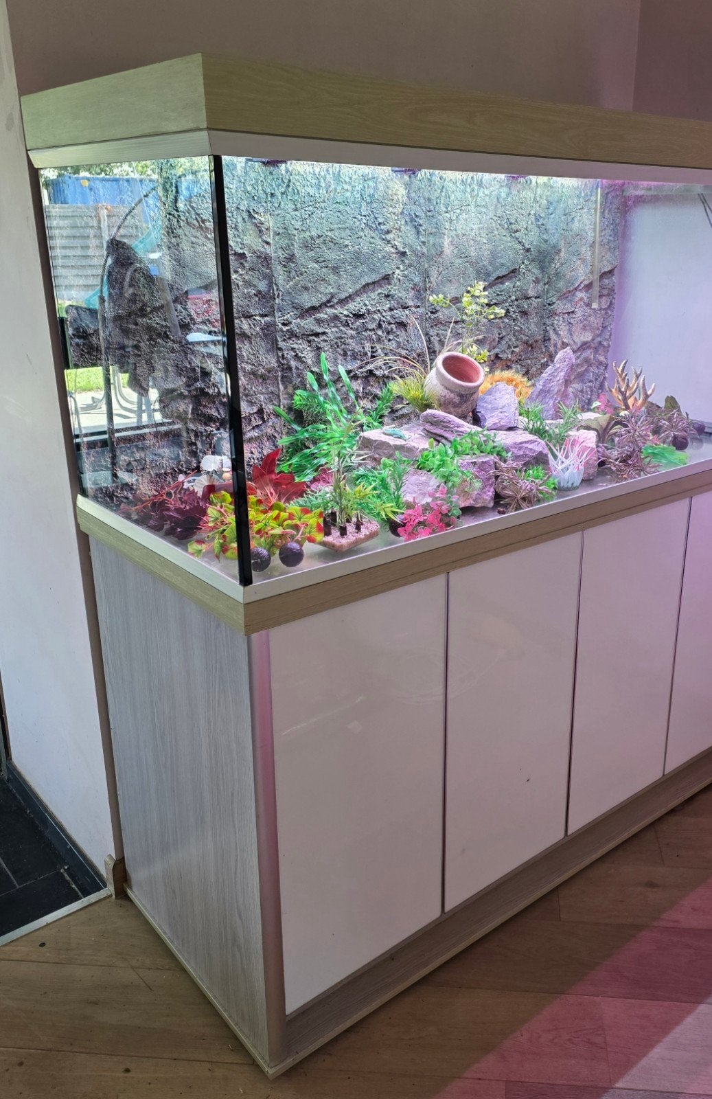Prachtig aquarium- compleet. 470L op mooi meubel, Enlèvement, Plantes incluses, Comme neuf, Autres marques