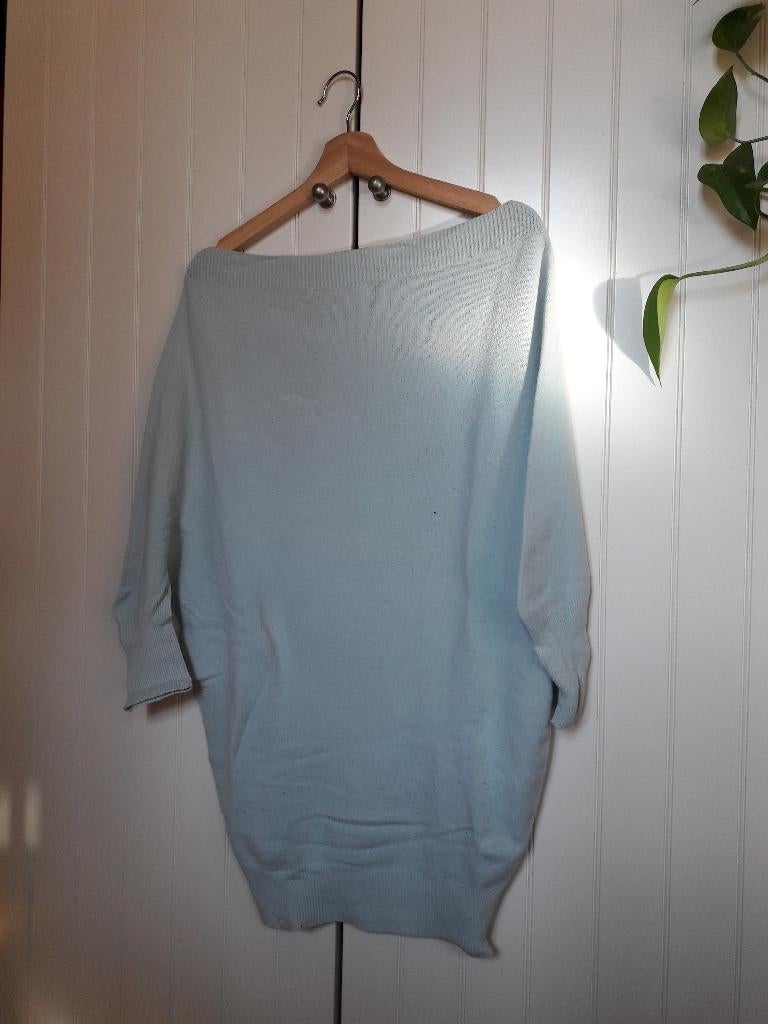 Korte sweaterjurk met 3/4 mouwen en off-shoulder, Kleding | Dames, Ophalen of Verzenden, Maat 36 (S), Gedragen, Boven de knie