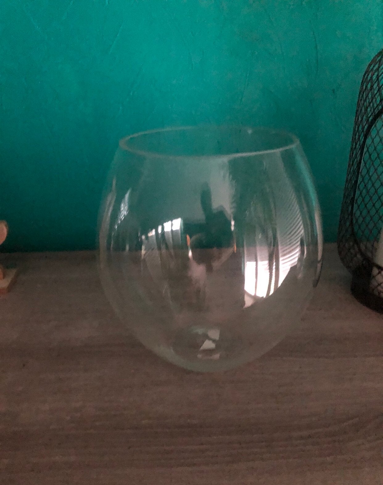 Visbokaal 21 cm groot, Ophalen, Zo goed als nieuw, Leeg aquarium