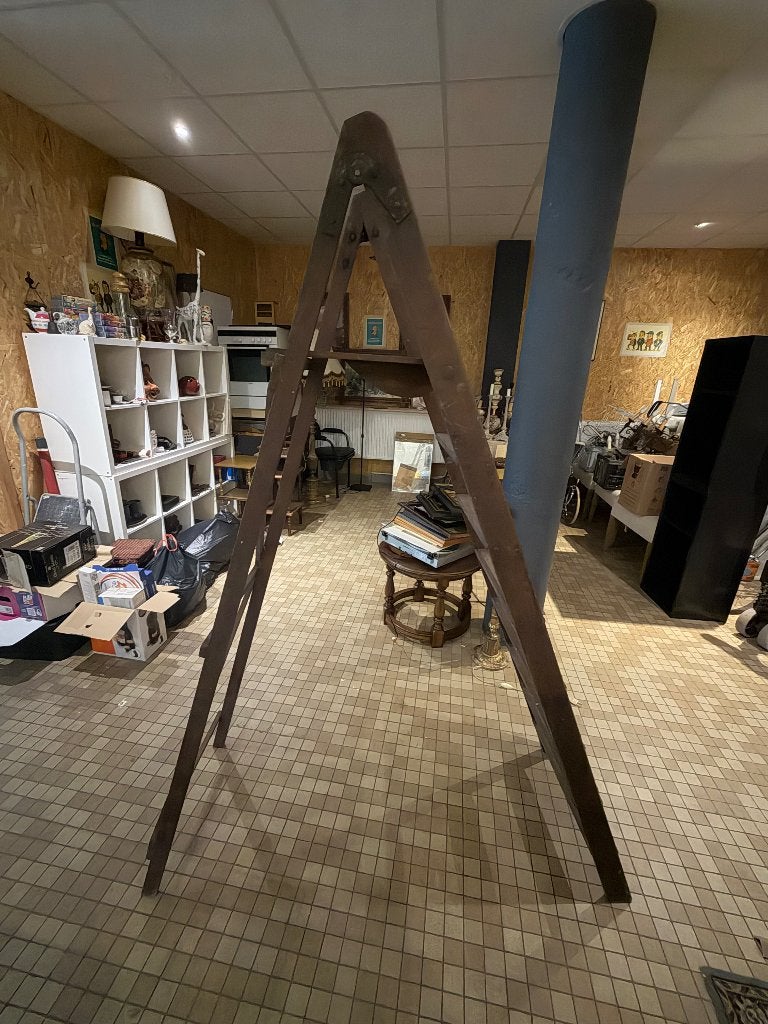 Prachtige Vintage Houten Decoratietrap / Fruitplukkersladder, Ophalen, Gebruikt, Info@denekster.com, Weet ik niet