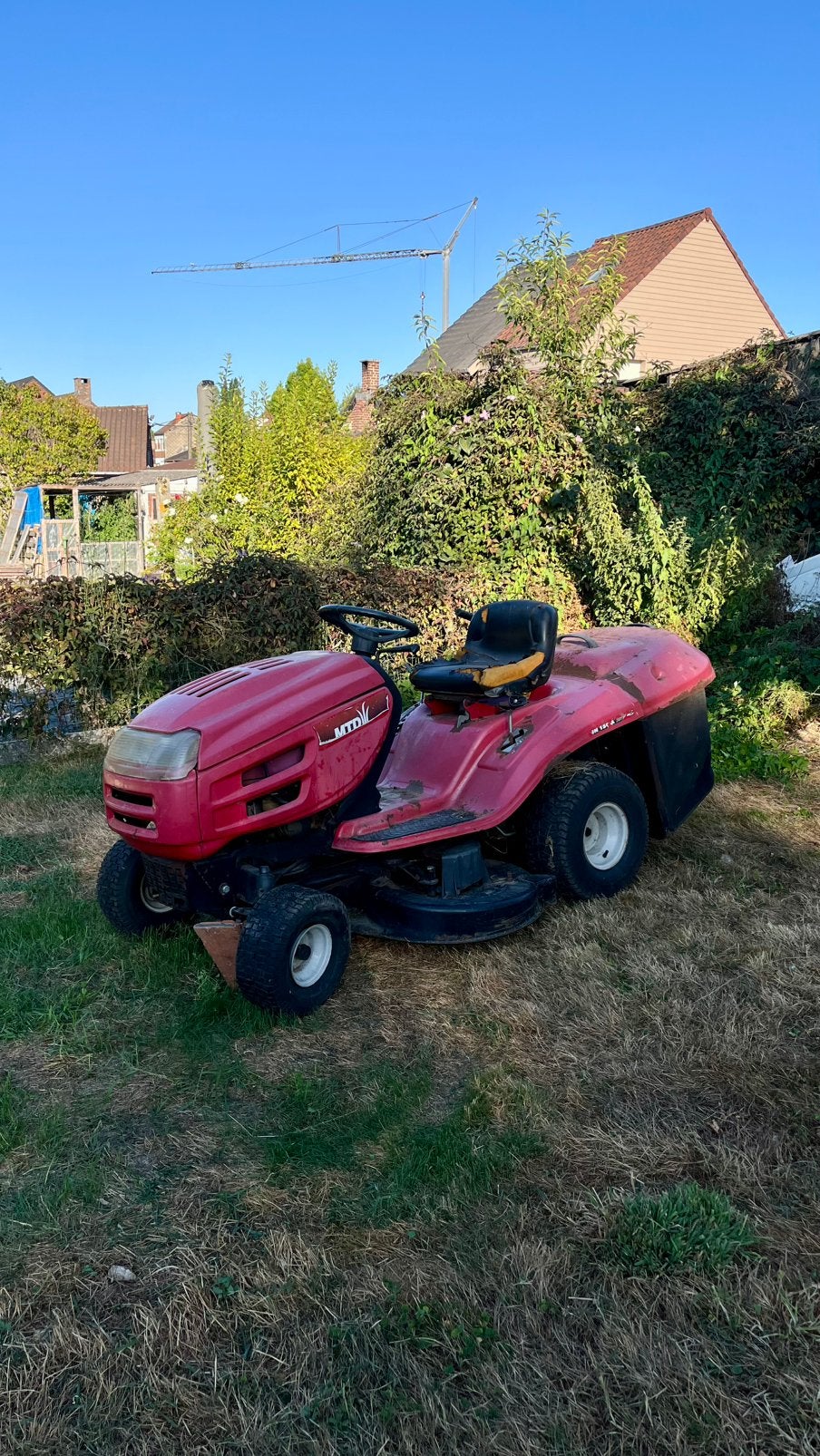Tracteur tondeuse MDT JN 150A, Enlèvement, Utilisé, Démarrage électrique