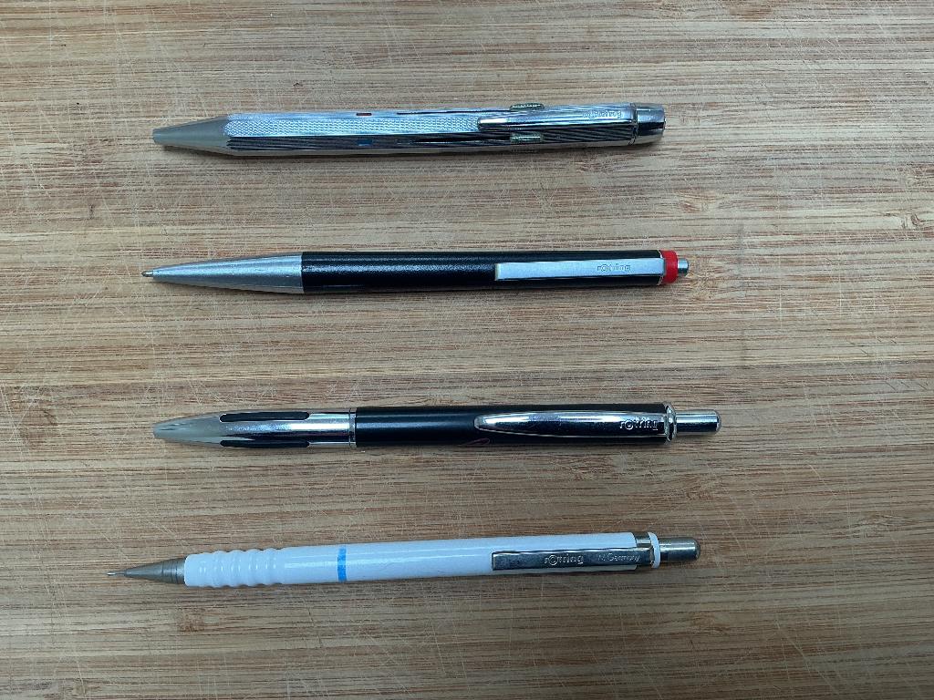Stylos Rotring et crayon mécanique, Enlèvement ou Envoi, Utilisé, Stylo à bille, Autres marques