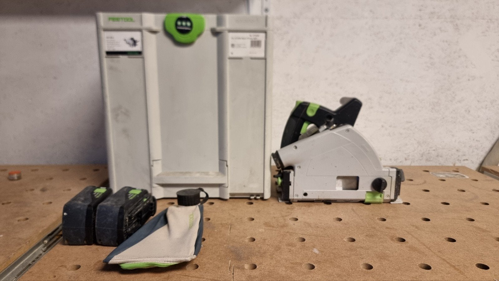 Festool invalzaag TS55 met accu s, Ophalen