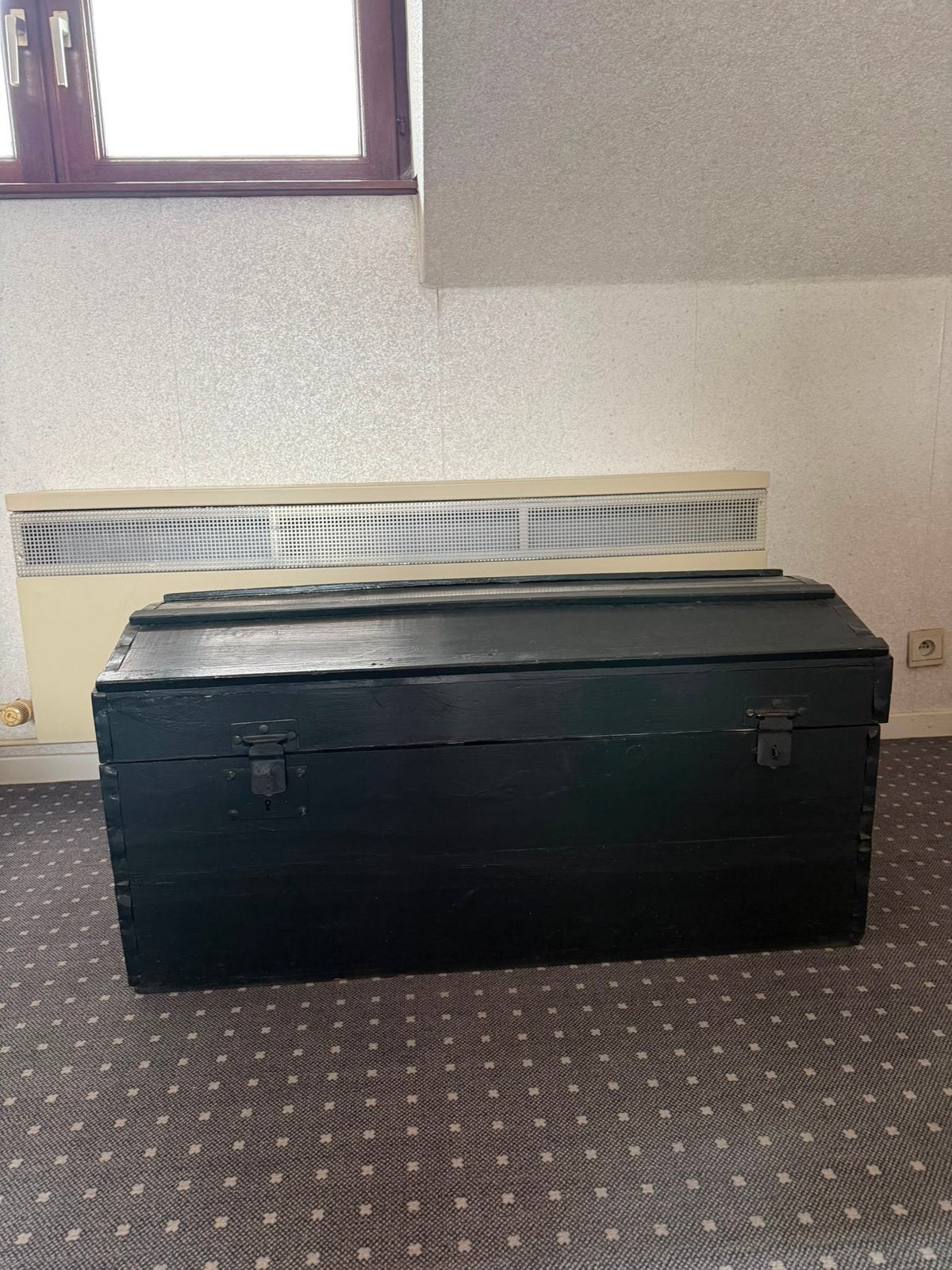 Groene houten kist, Ophalen, Gebruikt