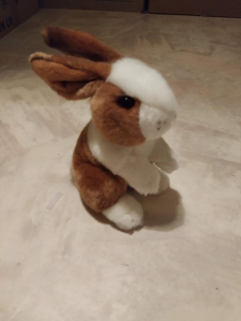 zacht konijntje knuffel 20cm hoog splinternieuw, Enlèvement ou Envoi, Neuf