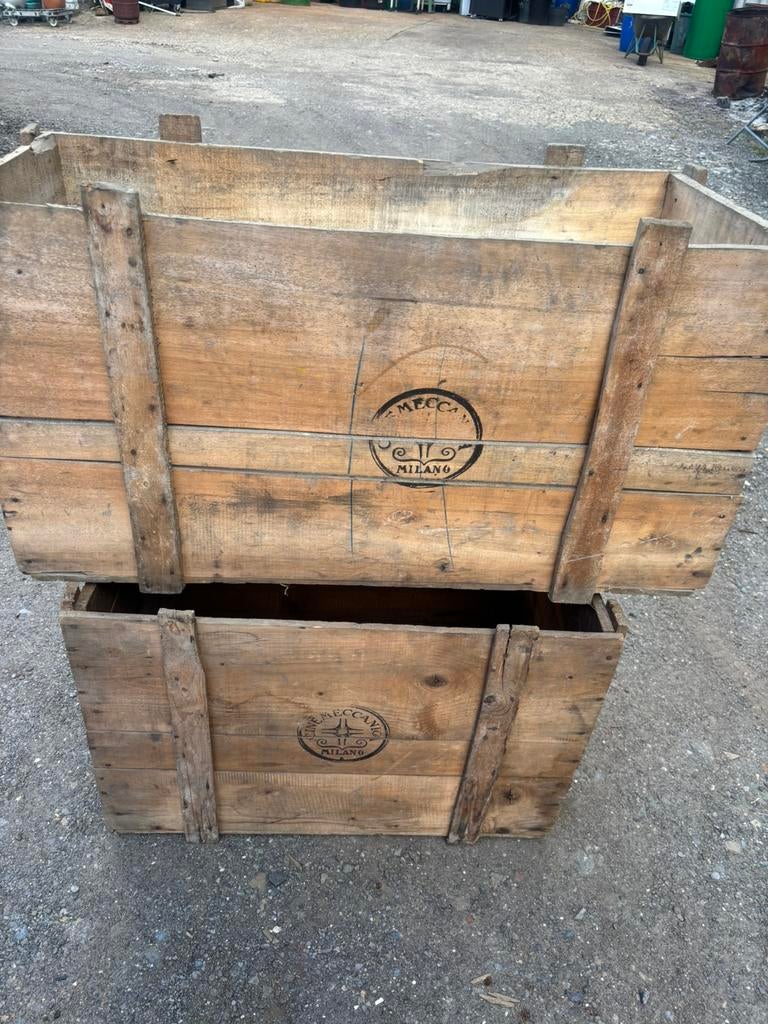 2 caisse en bois pour decoration, Enlèvement, Comme neuf