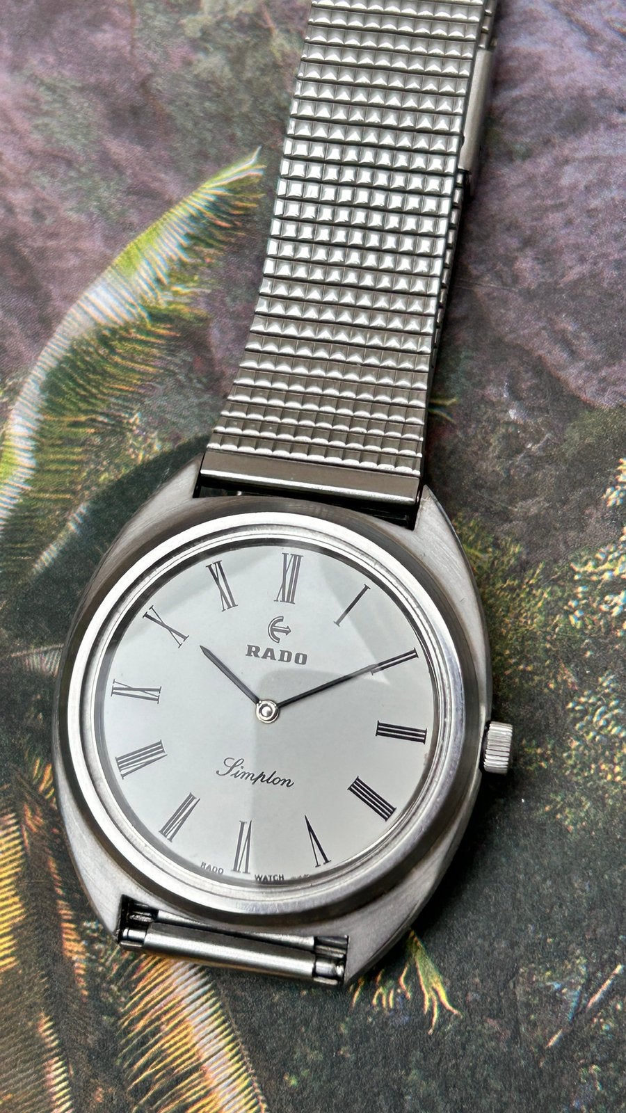 Vintage Rado Simplon / Handopwinding - Gereviseerd, Ophalen of Verzenden, Staal