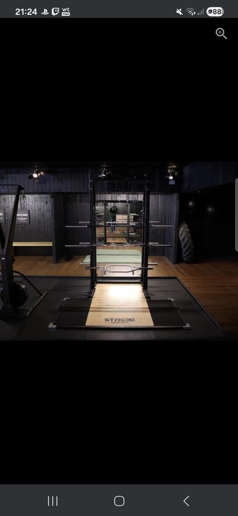 Stride half rack + stride bench, Sport en Fitness, Ophalen, Halterschijven