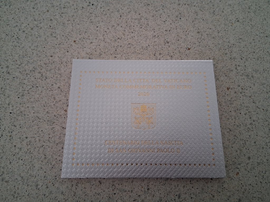 2 euro Vaticaan 2020 Paus Johannes Paulus II in boekje, Timbres & Monnaies, Monnaies | Europe | Monnaies euro, Enlèvement ou Envoi