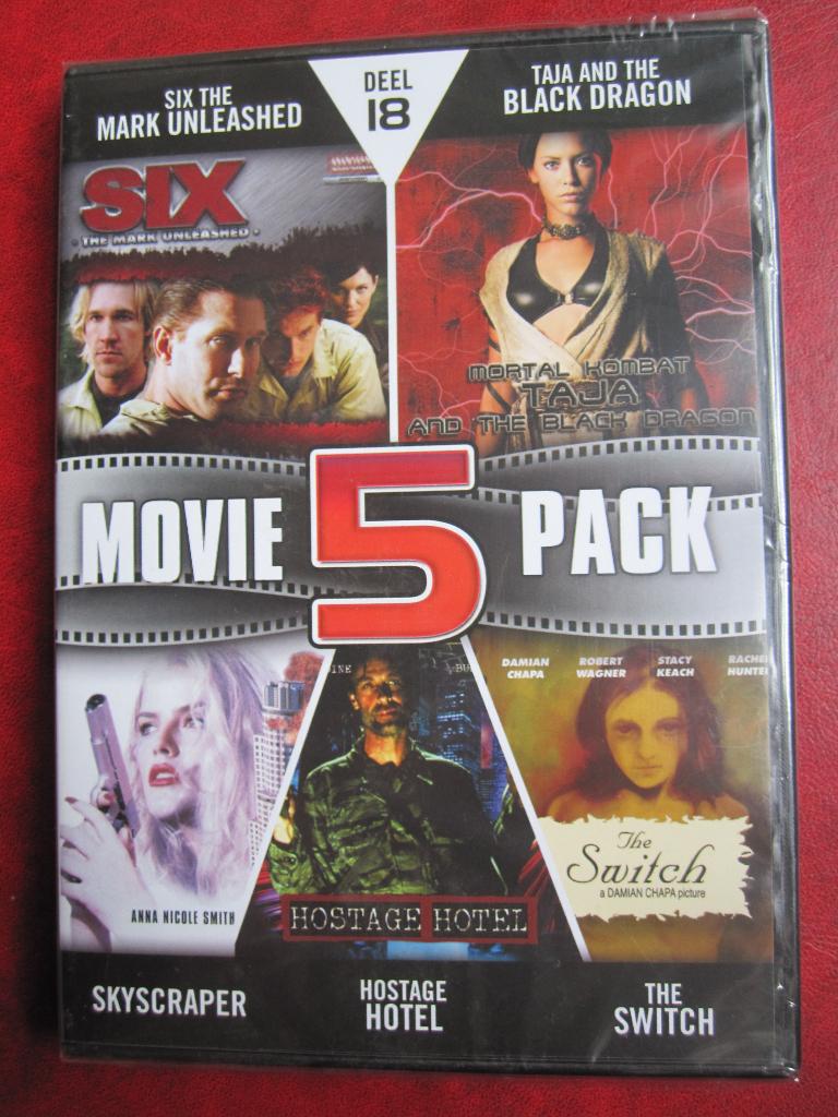 Movie 5 Pack 18 (5 films op 1 DVD) nieuw in de verpakking, Cd's en Dvd's, Dvd's | Actie, Nieuw in verpakking, Actie, Boxset, Vanaf 16 jaar