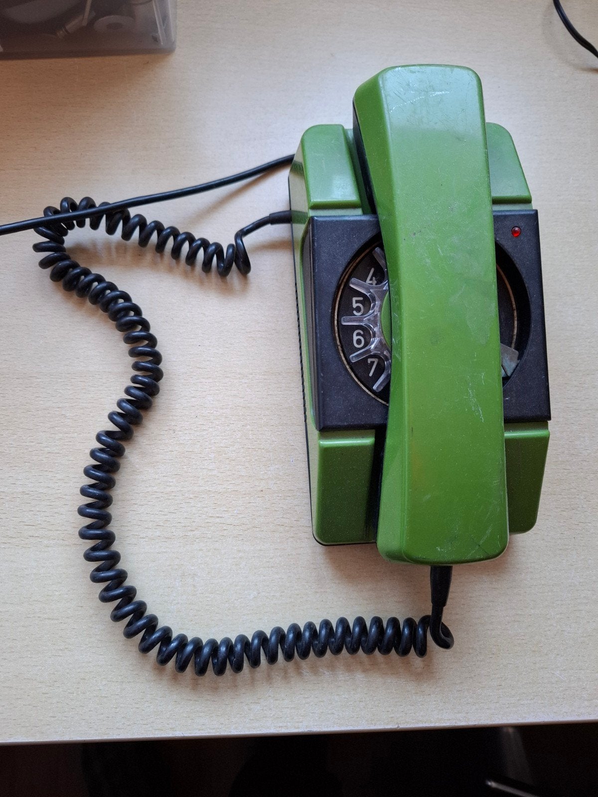 vintage RWT Radom vast telefoon jaren 80, Telecommunicatie, Ophalen of Verzenden, Gebruikt, Met draaischijf