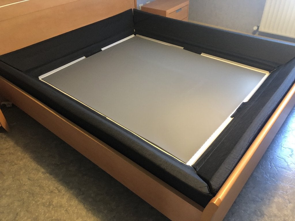 Bedbodem waterbed (zonder waterzak) incl.2 verwarm.element, Maison & Meubles, Chambre à coucher | Waterbedden, Système duo, 210 cm