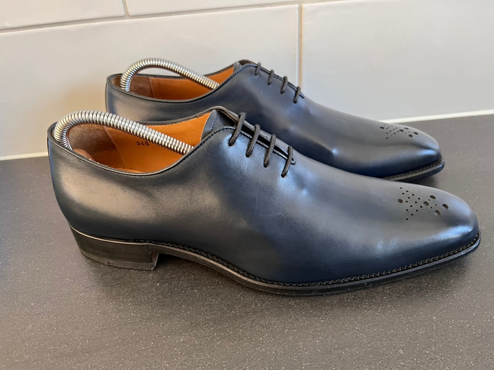 Loding herenschoenen maat 8.5 / 42.5 goodyear welted, Vêtements | Hommes, Enlèvement ou Envoi, Comme neuf, Bleu, Chaussures à lacets