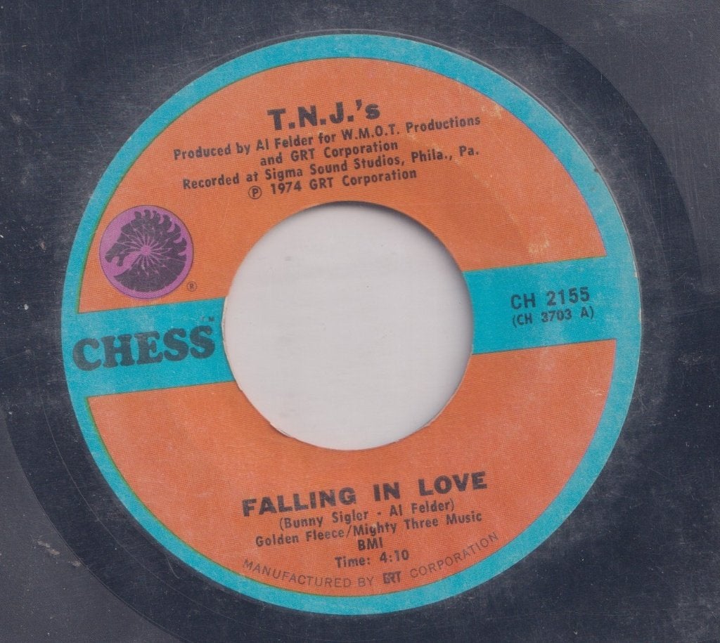 T.N.J.’s – Falling in love / Don’t forget about me - Single, Enlèvement ou Envoi, Utilisé, 7 inch, Pop