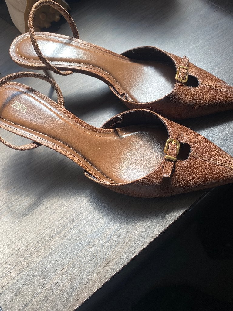 Pumps, Kleding | Dames, Schoenen, Pumps, Bruin, Zara, Nieuw