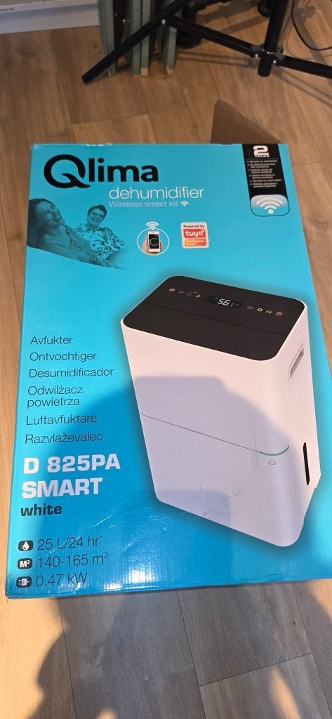 Qlima D825 PA Smart luchtontvochtiger, Ophalen, Zo goed als nieuw, Luchtontvochter