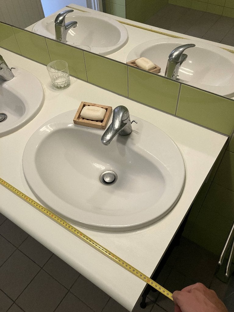 Wastafels, mengkranen, dubbele sifons, tablet, Ophalen, Gebruikt, Chroom
