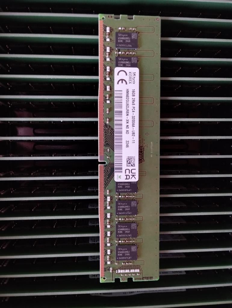 Barrettes Neuves de 16 Go DDR4 RAM 3200Mhz SK hynix, Neuf, Enlèvement ou Envoi, DDR4, Desktop