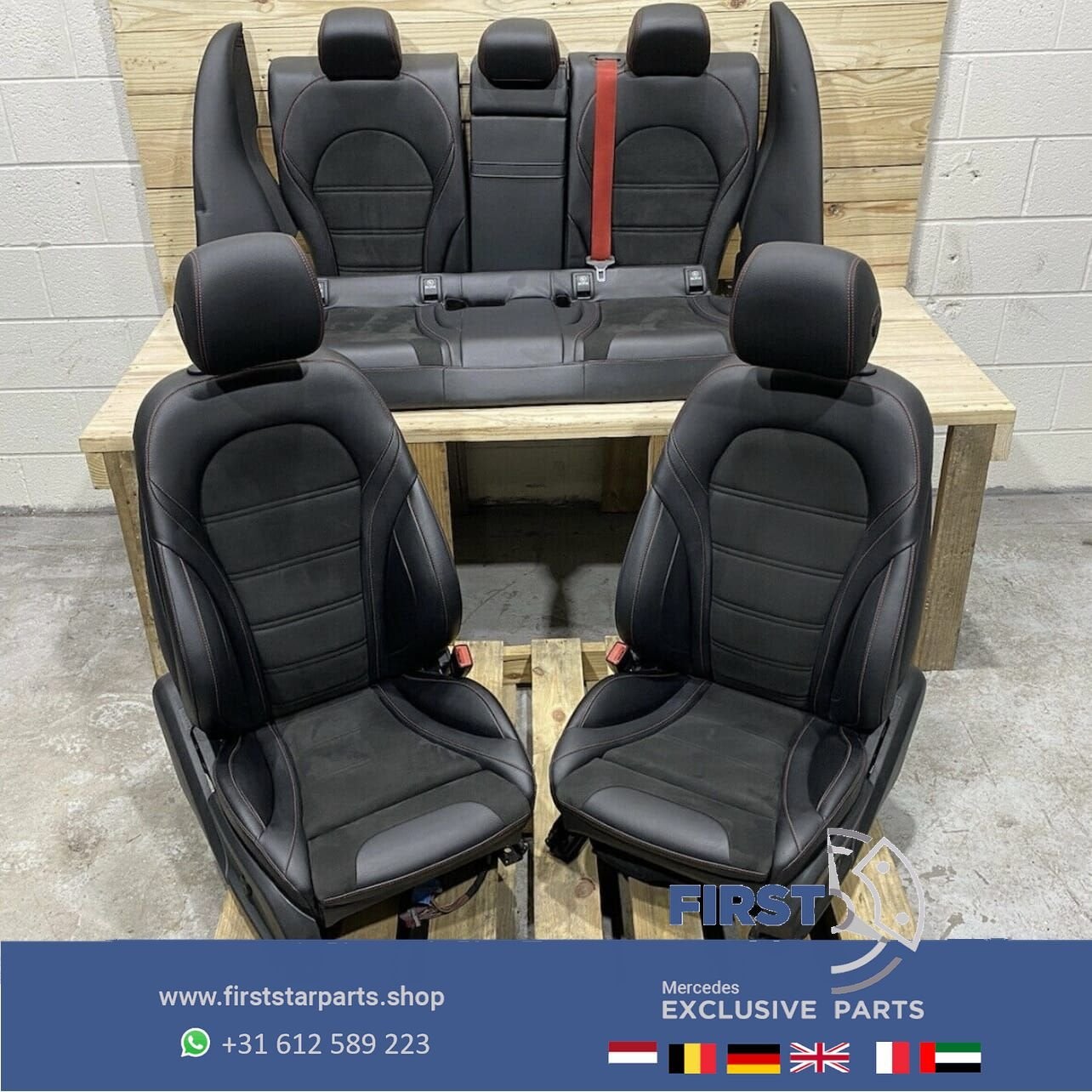 W205 C43 C63 s AMG Edition GT Stoelen Elektrisch MEMORY VOL, Gebruikt, -, Ophalen of Verzenden, -