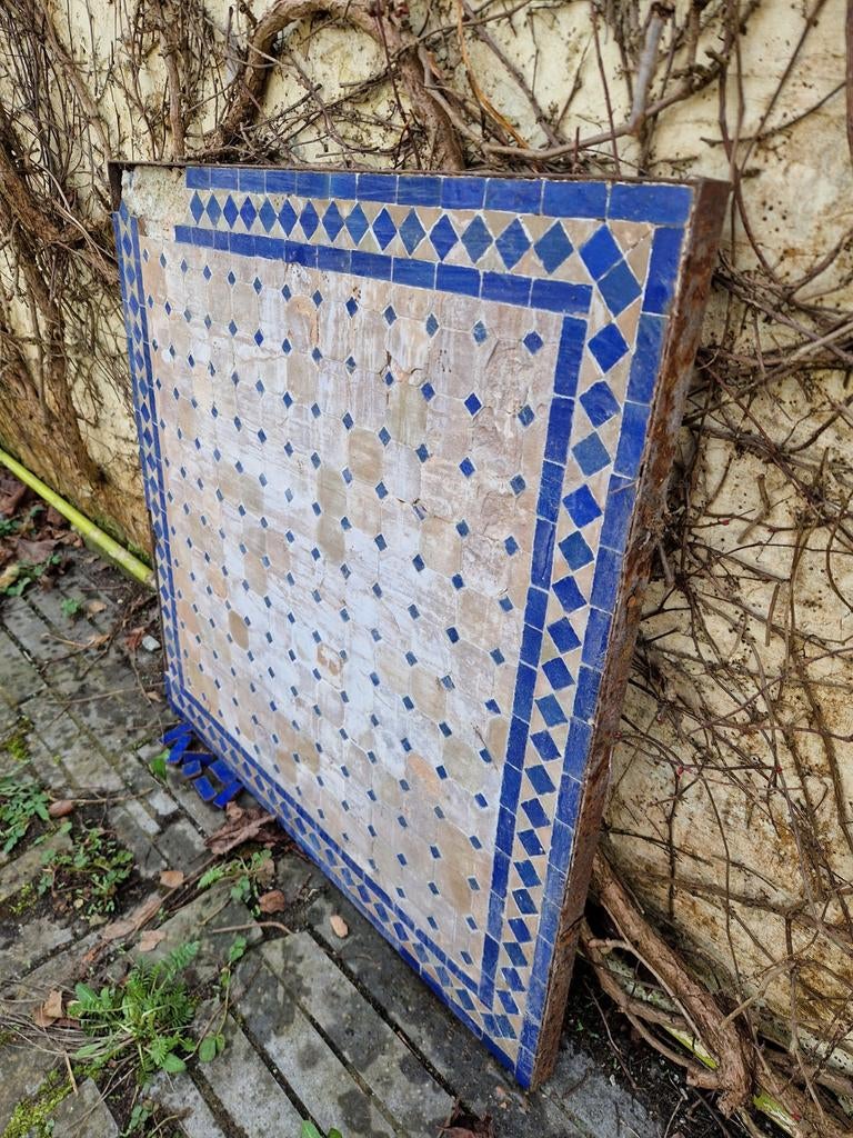 Table de jardin en mosaïque (plateau de table)., Enlèvement