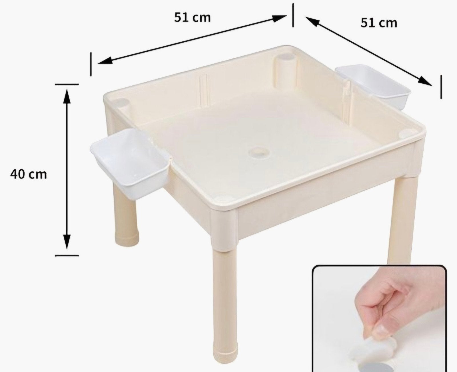 4 in 1 kindertafel met blokken., Ophalen