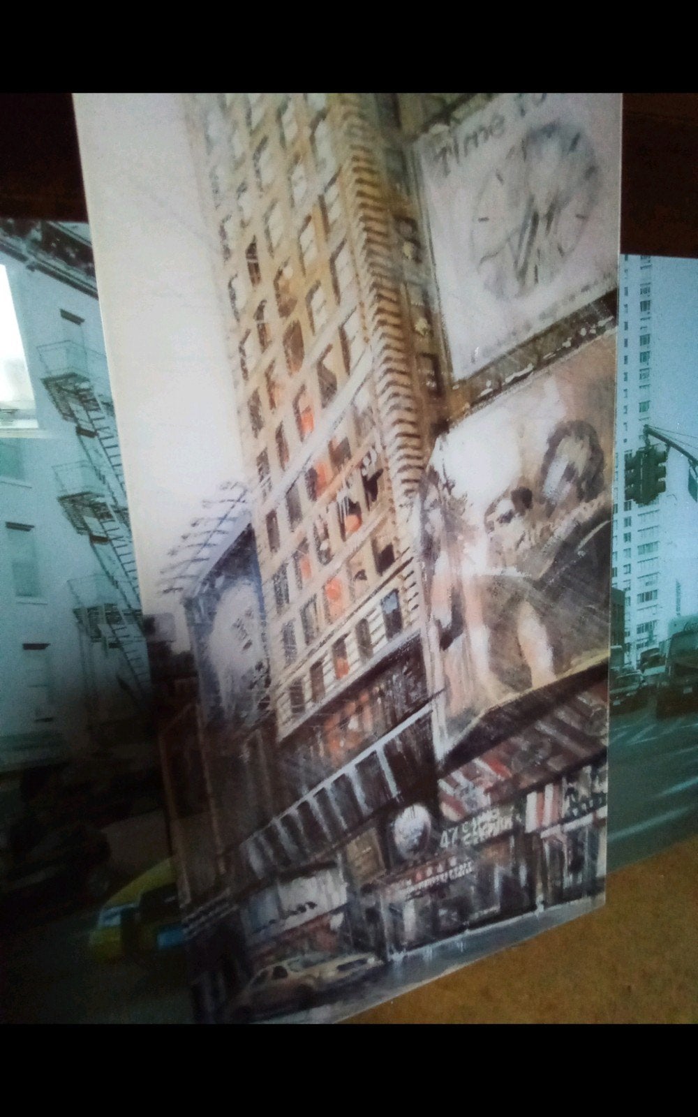 tableau plexiglass vitré New York, Antiquités & Art, Art | Peinture | Classique, Enlèvement
