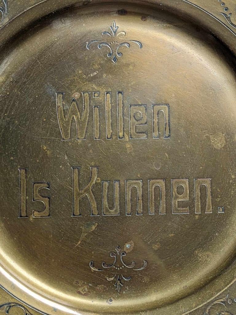 Gele koperen plaat, Ophalen of Verzenden
