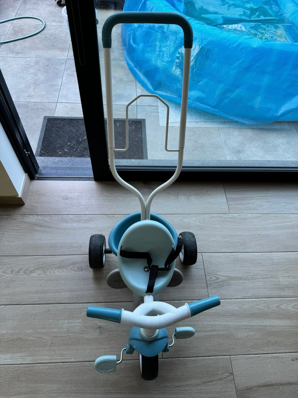 Smoby fiets met duwstang, Ophalen, Gebruikt