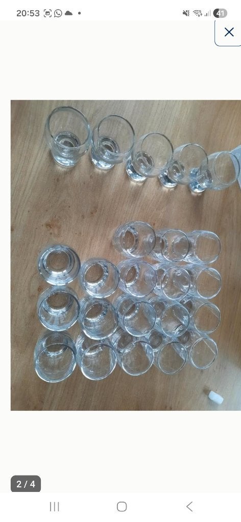 Amuse /shot/ apperitief glaasjes, Ophalen