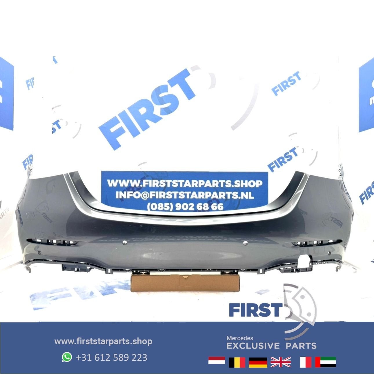 W206 AMG BUMPER A2068850703 ACHTERBUMPER 2021-2025 ZWART WIT, Gebruikt, -, Ophalen of Verzenden, Achter