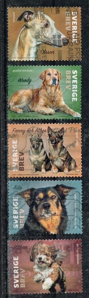 Timbres de Suède - K 5732 - chiens, Timbres & Monnaies, Timbres | Europe | Scandinavie, Envoi, Suède, Affranchi