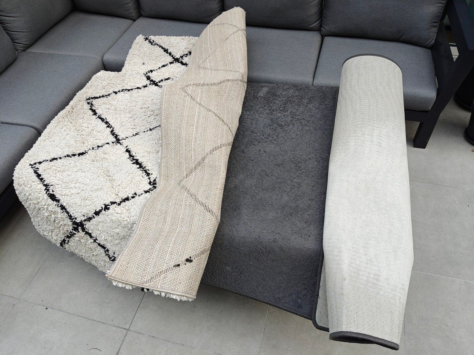 Gratis vloerkleden, Ophalen, Gebruikt, 100 tot 150 cm, Beige