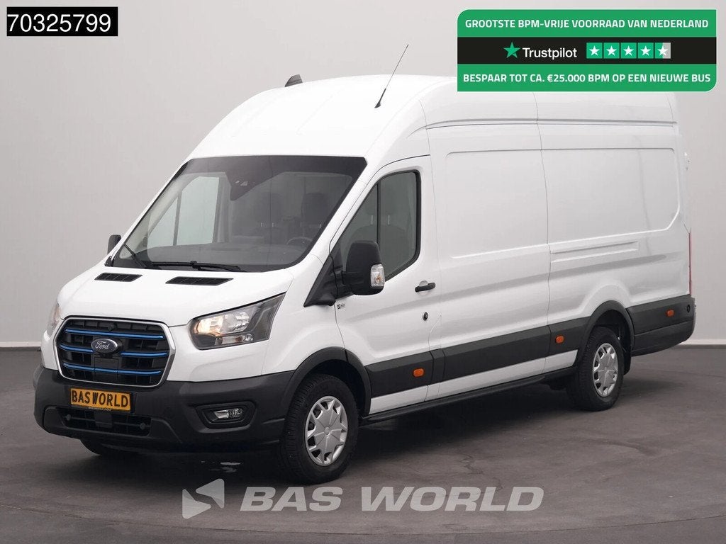 Ford e-Transit 184pk Elektrisch 68kWh 317km WLTP L4H3 Hoog D, Achat, Entreprise, 3 places, Capteur de lumière