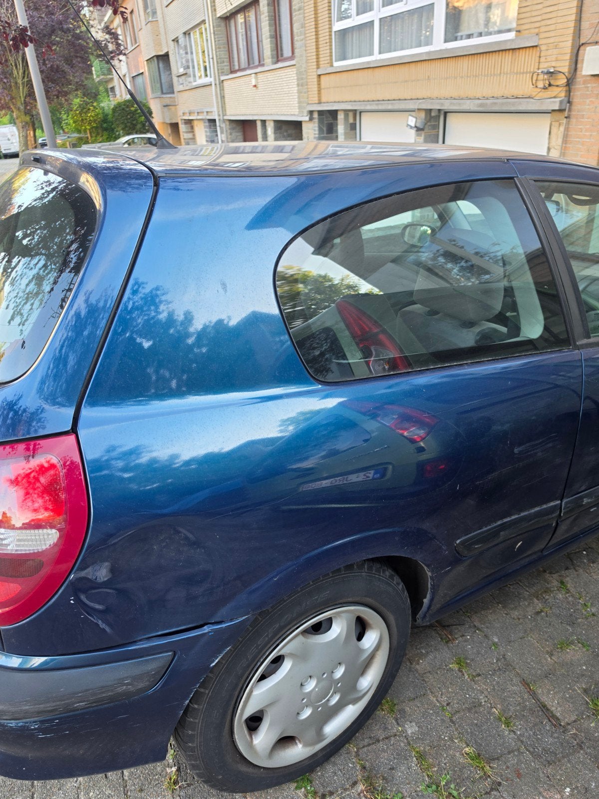 Nissan Almera benzine automaat, Auto's, Stof, Blauw, Elektrische ramen, Grijs