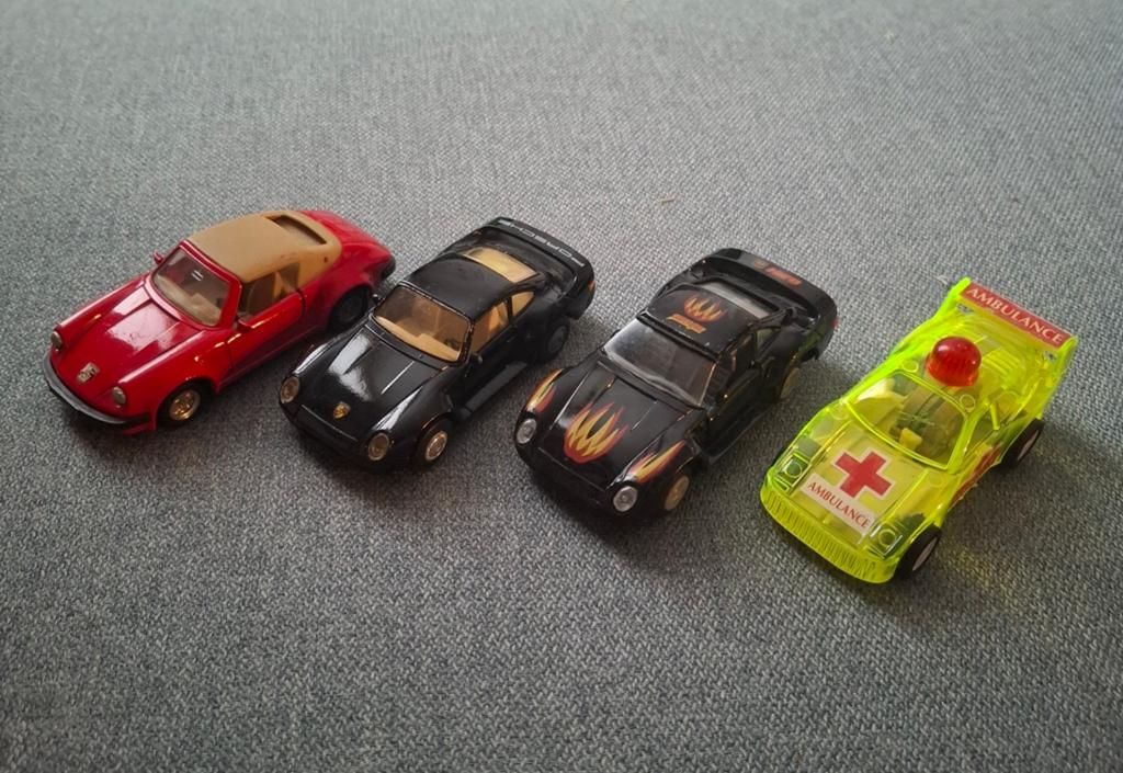 4x porsche 1:43, Ophalen of Verzenden